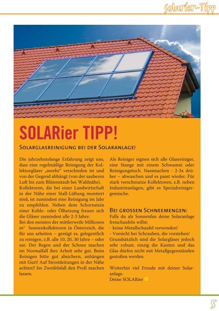 Energienachrichten Katsdorf 1/2011 hier downloaden - SOLARier ...
