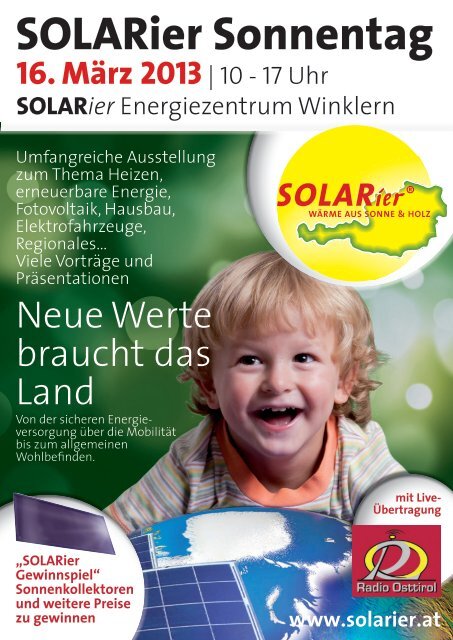 SOLARier Sonnentag - SOLARier Gesellschaft fÃ¼r erneuerbare ...