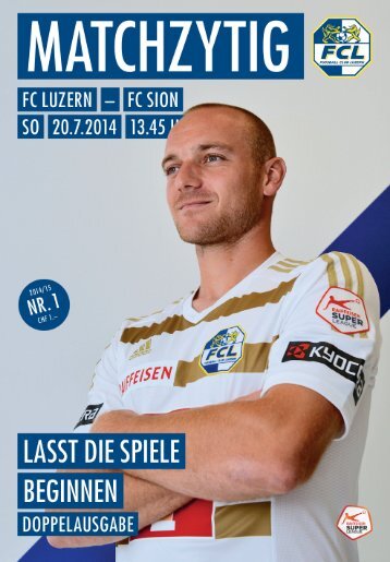 FC Luzern Matchzytig N°1 14/15 (Sion/St. Johnstone)