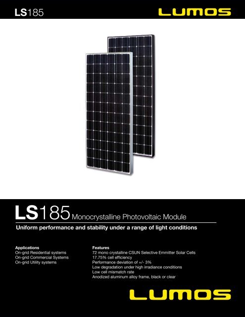 185 - the Solar Panel Store