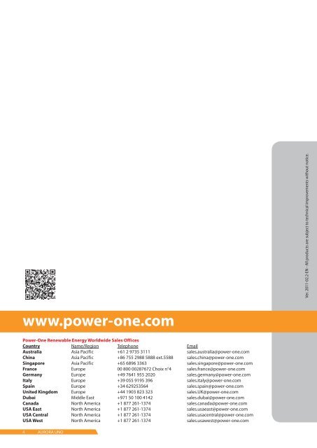 PVI-5000, PVI-6000 Inverter Datasheet