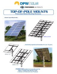 TOP-OF-POLE MOUNTS - the Solar Panel Store