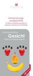 M2M Leistungsbroschüre Entwicklungsprogramme Kommunikation