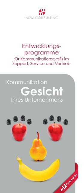 M2M Leistungsbroschüre Entwicklungsprogramme Kommunikation