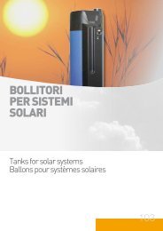 BOLLITORI PER SISTEMI SOLARI - Photovoltaics / Solar Thermal