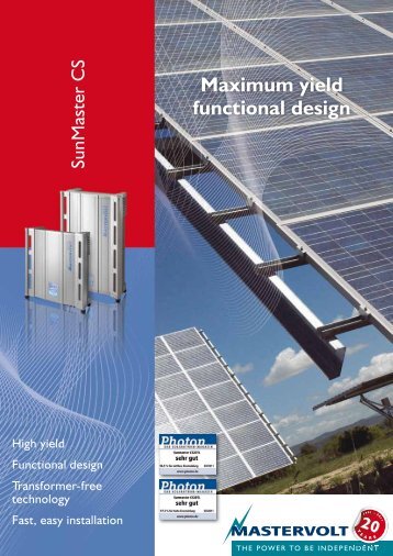 Maximum yield functional design - Solarvest