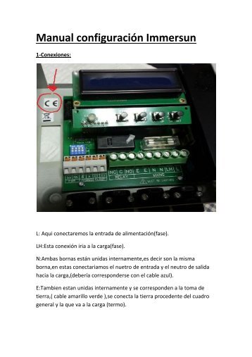 Manual configuración Immersun.pdf - Solarweb