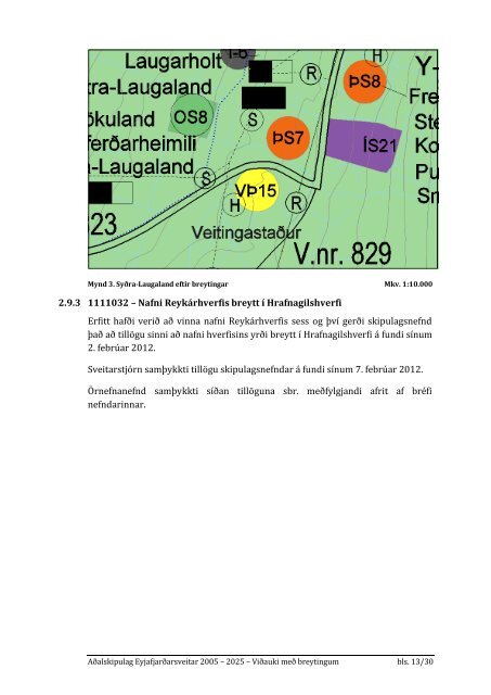 Aðalskipulag Eyjafjarðarsveitar 2005 - 2025