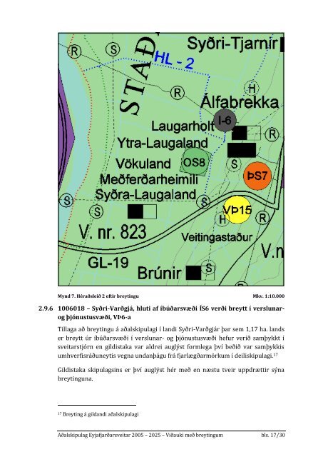 Aðalskipulag Eyjafjarðarsveitar 2005 - 2025