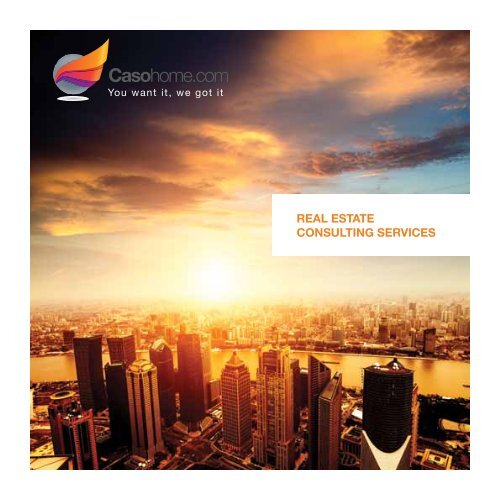 REAL ESTATE CONSULTING SERVICES