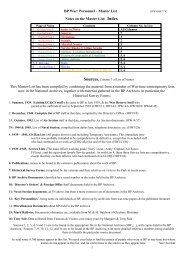 Bletchley Park Personnel Master List Notes - solearabiantree