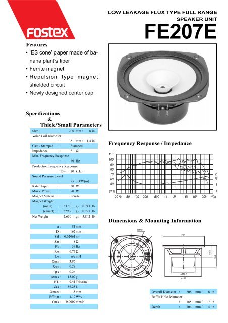 Fostex FE207E.pdf - audio alchemy