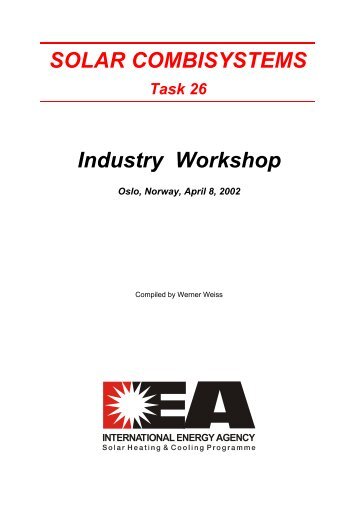 SOLAR COMBISYSTEMS Industry Workshop - Solar Thermal | IEA ...