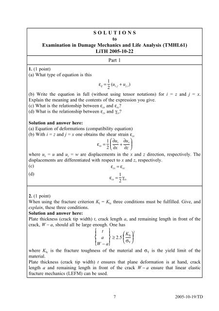 2005-10-22 - Division of Solid Mechanics