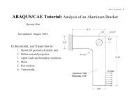 ABAQUS/CAE Tutorial: Analysis of an Aluminum Bracket
