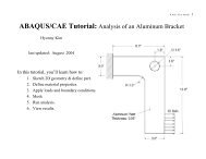 ABAQUS/CAE Tutorial: Analysis of an Aluminum Bracket