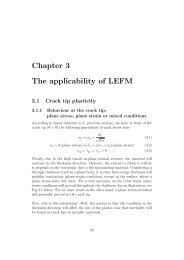 Chapter 3 The applicability of LEFM - Division of Solid Mechanics