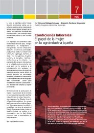 Condiciones laborales El papel de la mujer en la ... - Solidar