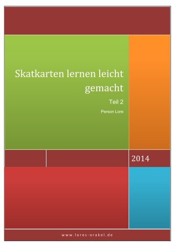 Skatkarten lernen leicht gemacht Teil 2