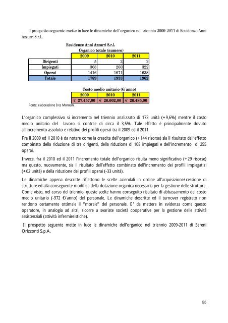 Indagine sulle RSA in Italia - Auser