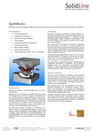 Produktdatenblatt SplitWorks - SolidLine AG