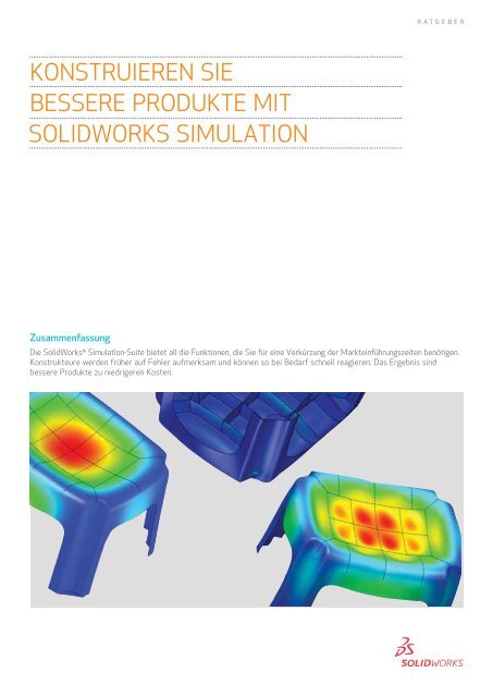 Bessere Produkte mit SolidWorks Simulation.