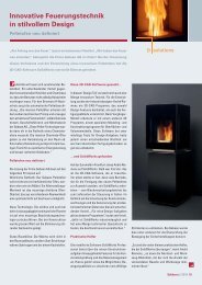 Innovative Feuerungstechnik in stilvollem Design - Solid Solutions AG