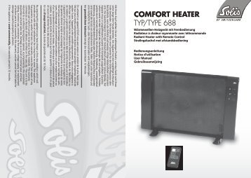 COMFORT HEATER TYP/TYPE 688 - Solis