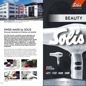 Programmteil «Beauty & Wellness - Solis