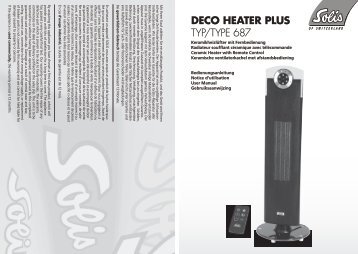 DECO HEATER PLUS TYP/TYPE 687 - Solis