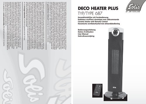 DECO HEATER PLUS TYP/TYPE 687 - Solis