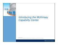 Introducing the McKinsey Capability Center