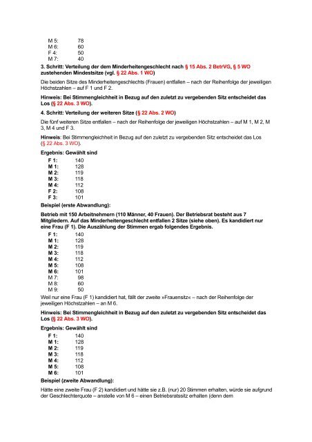 Betriebsratswahl Übersichten - SoliServ