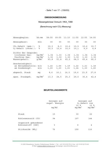 PRÃFBERICHT - Foisner Pellet Ofen