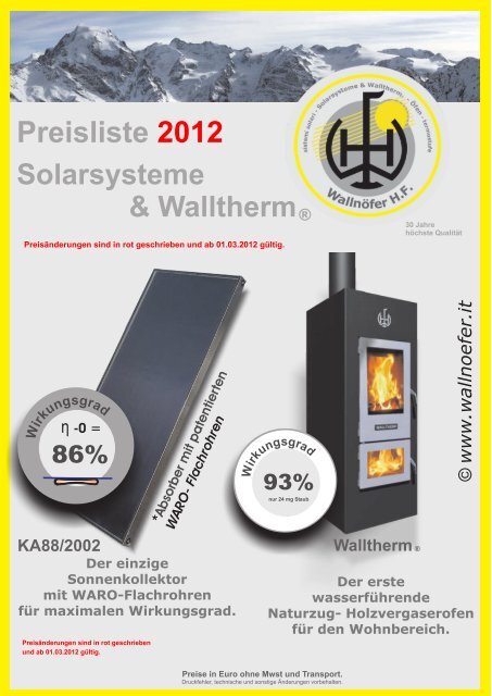 Walltherm - Sollignum