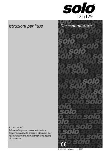 Istruzioni per l'uso - SOLO Kleinmotoren GmbH