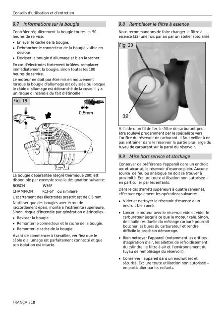 Instructions d'emploi - SOLO Kleinmotoren GmbH