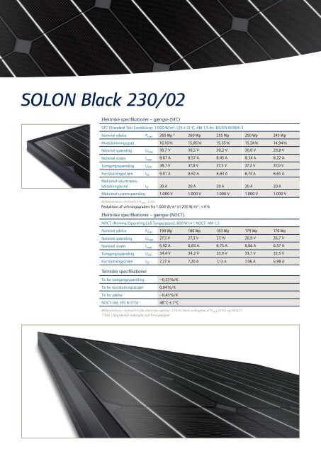 SOLON Black 230/02