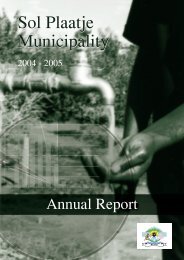 Annual Repo2004 - 2005.pdf - Sol Plaatje Municipality