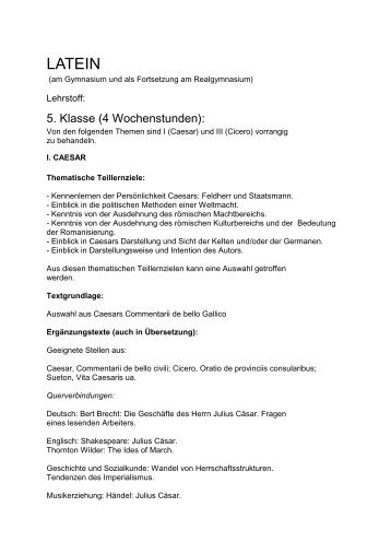LATEIN - Bundesministerium für Unterricht, Kunst und Kultur