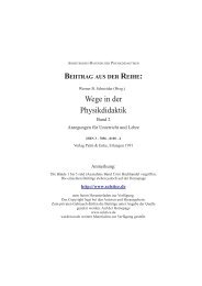 Herbert Möller Physik des Schaukelns und parametrische Verstärkung