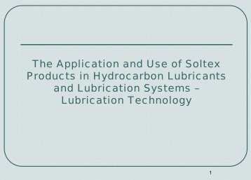 The Application and Use of Soltex Products in Hydrocarbon ...