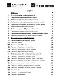 Lista completa de Traductoare ultrasonice - Solutii CND