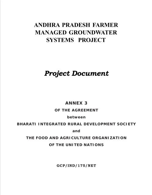 FAO Project Document book - Solutions for Water platform - World ...