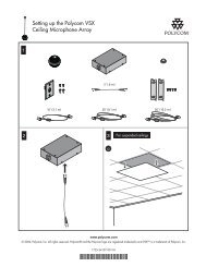 Setting up the Polycom VSX Ceiling Microphone Array