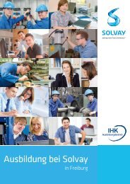 Ausbildung bei Solvay in Freiburg - Solvay in Deutschland