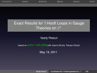 Exact Results for 't Hooft Loops in Gauge Theories ... - Solvay Institutes