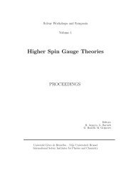 Higher Spin Gauge Theories - Solvay Institutes