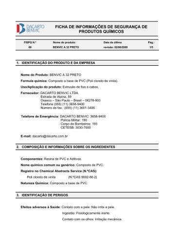 Benvic E 22/18 HMF Marfim - Solvay Plastics