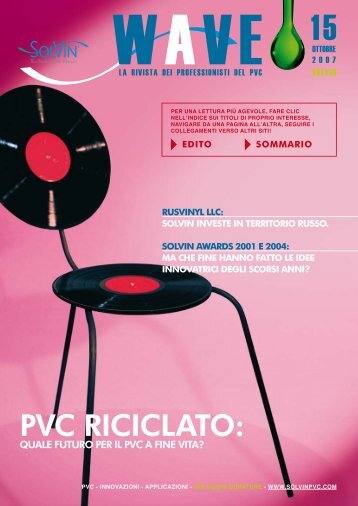 PVC RICICLATO: - Solvay Plastics